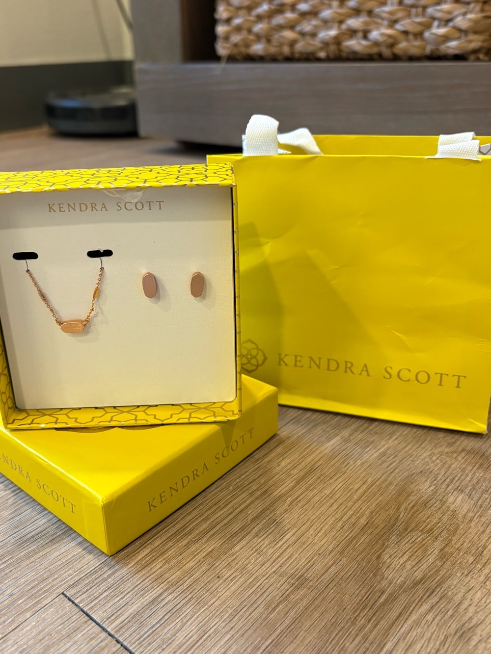 NWT Kendra Scott Gift Set w/ Fern Pendant & Barrett Earrings